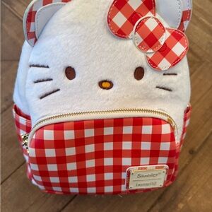 Sanrio Hello Kitty Red and White Checkered  Backpack